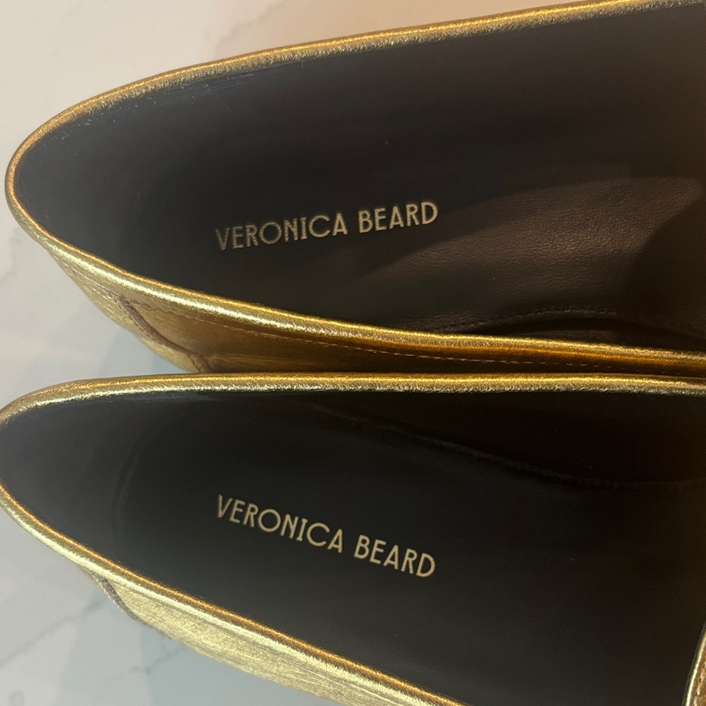 Veronica Beard Gold Tassel Loafer NEW Size 7 NWT - Picture 8 of 15